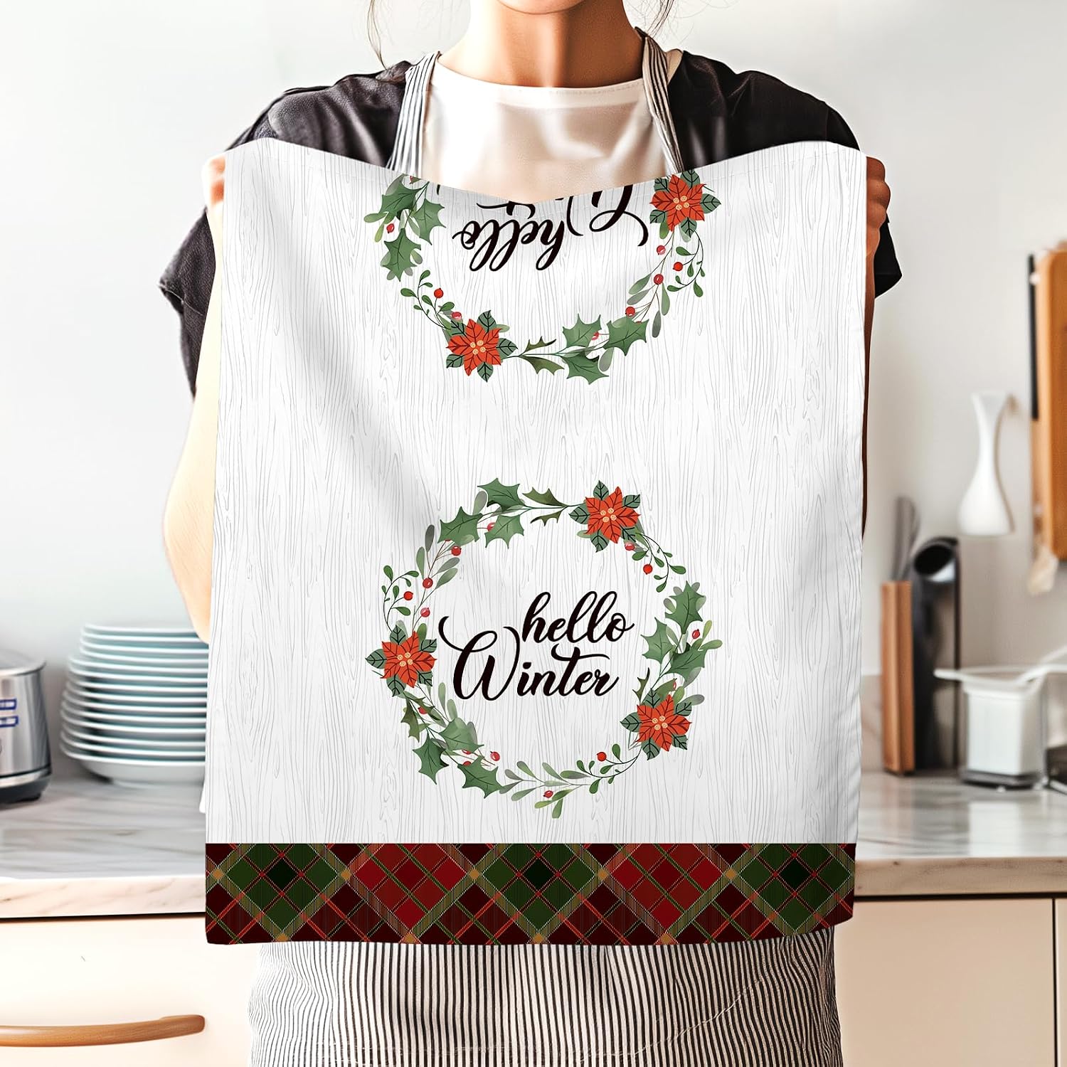 Christmas Tea Towels 100% Cotton Set of 4 48 x 70 cm – Bild 5