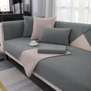 Chenille Sofa Cover, Non-Slip Couch Cover, Dog Cat Sofa Protector, 1/2/3/4 Seater Sofa Throw, for U Shape/L Shape Sectional Sofa