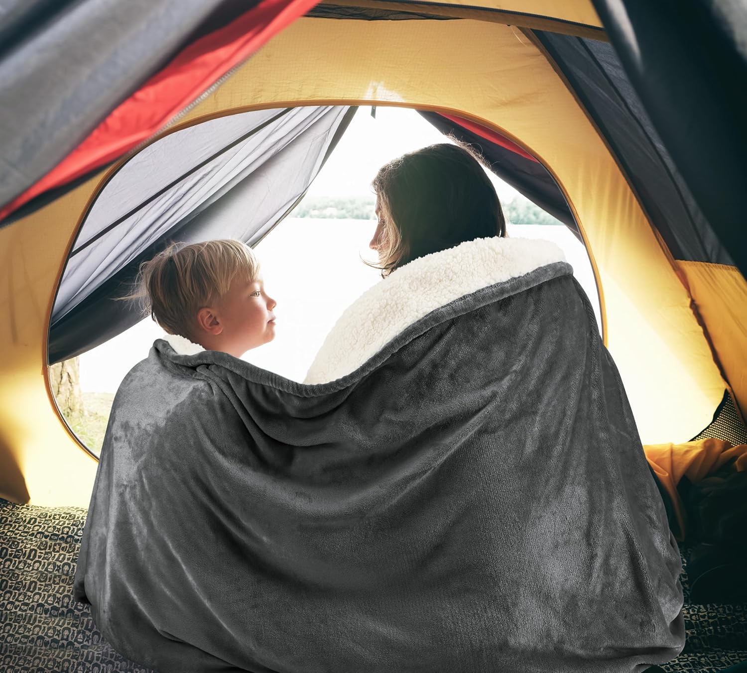 Utopia Bedding Sherpa Fleece Reversible Blanket – Bild 7