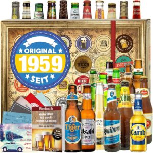 Original since 1959 – Beer from Around the World 24 x Birthday Gifts – Beer Christmas Calendar 2024 2025