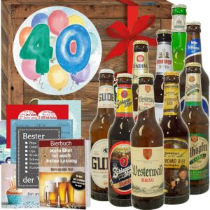 40th birthday / 40th birthday funny gifts/German beer box