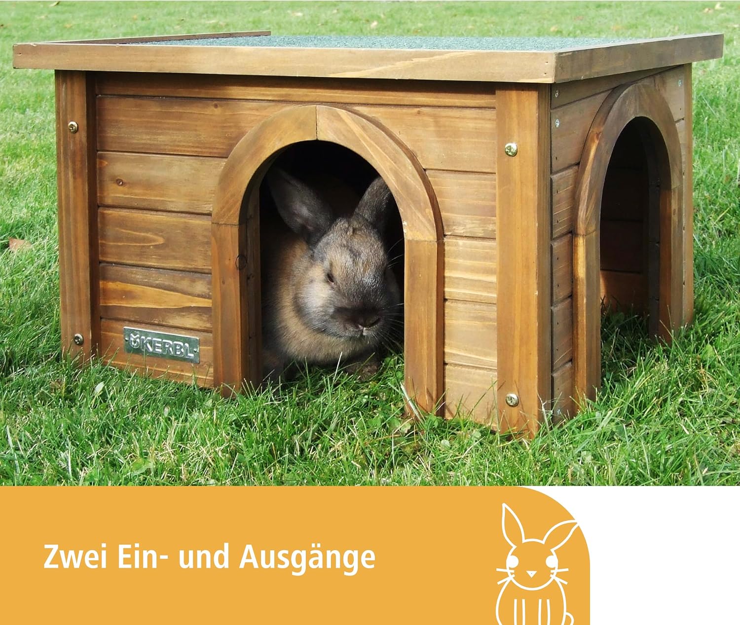 Kerbl Rodent Cabin, 45 x 32 x 27 cm – Bild 3