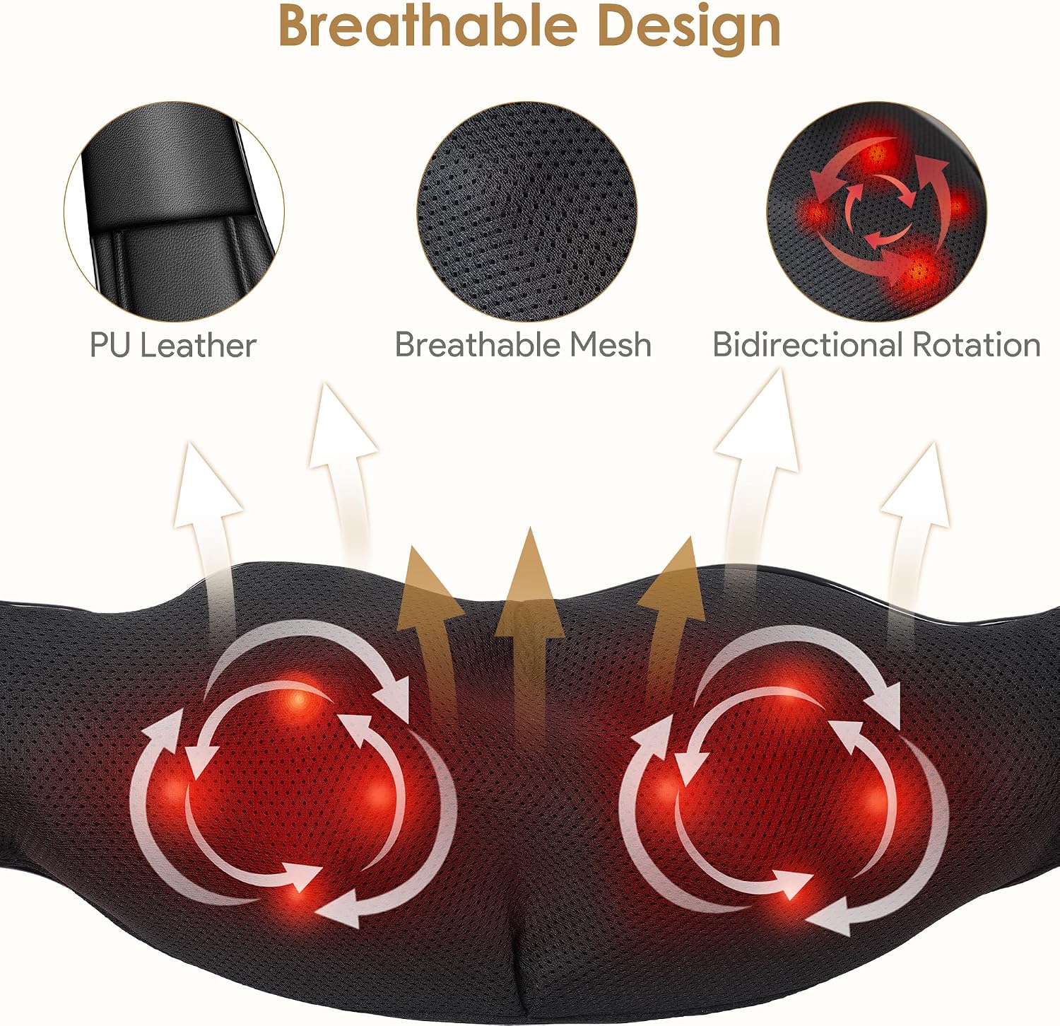 Brelley Massager Neck Massager with Heat – Bild 5