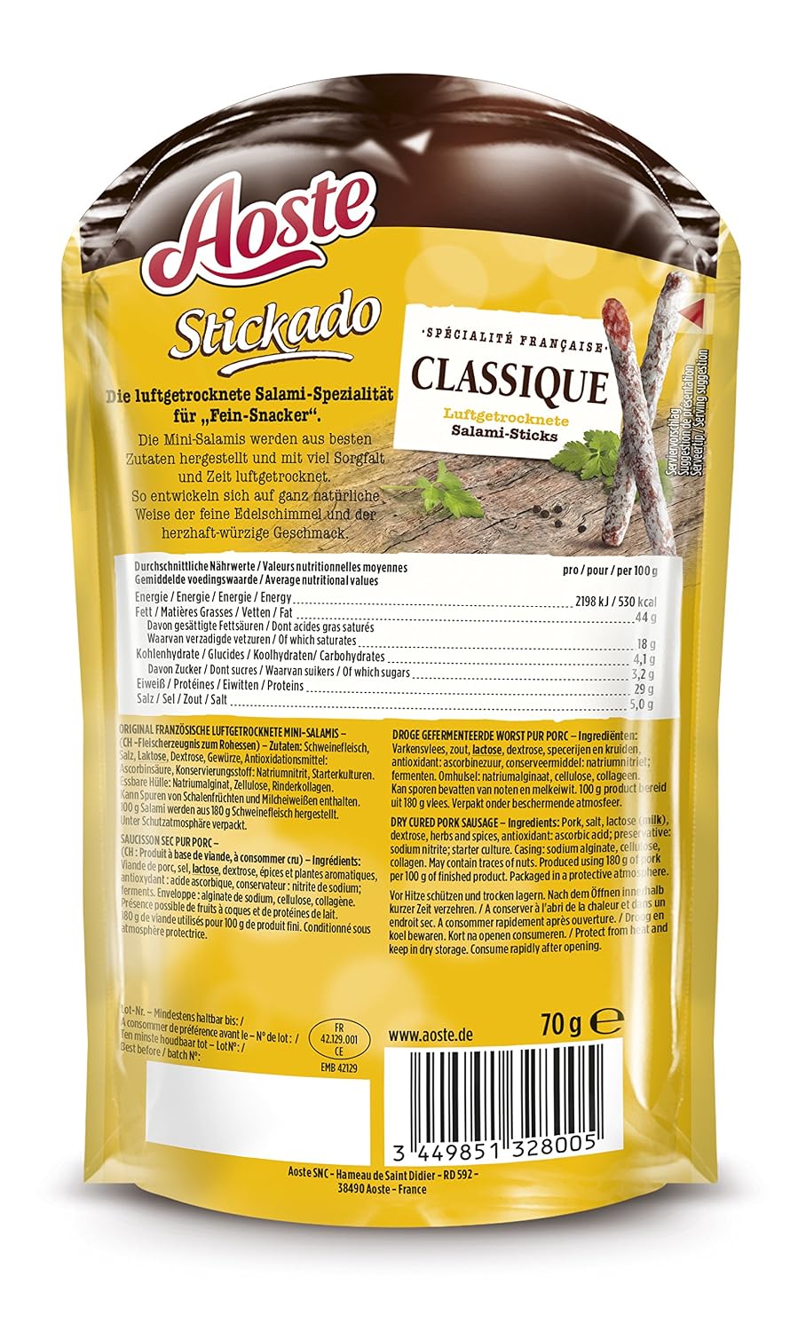 Aoste Stickado Classic, 70 g – Bild 2