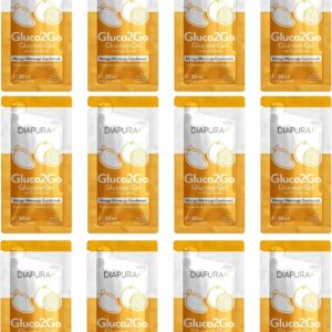 Gluco2Go Glucose-Gel Mango-Maracuja, 15 g Traubenzucker, 12×30 ml | Glucose-Gel mit exakt 15g schnell verfügbarer Glucose pro Portion | Klein & immer dabei | Sicher fühlen bei Unterzuckerungen