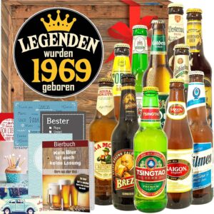 Legends 1969 ++ 12x Beer World and DE ++ Birthday Gifts