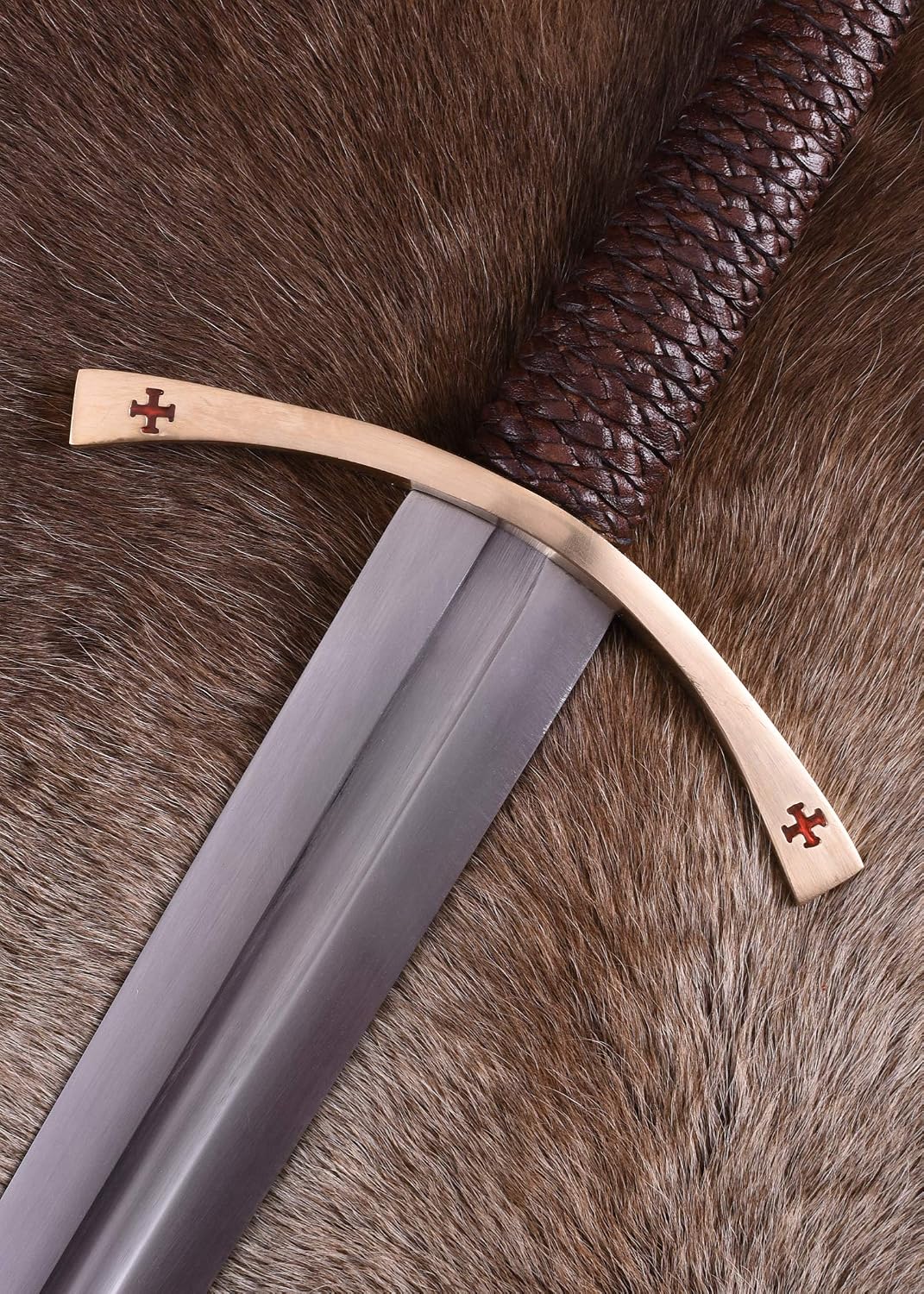 Battle-Merchant Real Steel Templar Sword with Scabbard Crusader – Bild 3