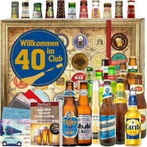 Welcome to the Club 40/24 Beers from the World/Gifts for 40th Birthday/Beers of the World Advent Calendar 2024 2025