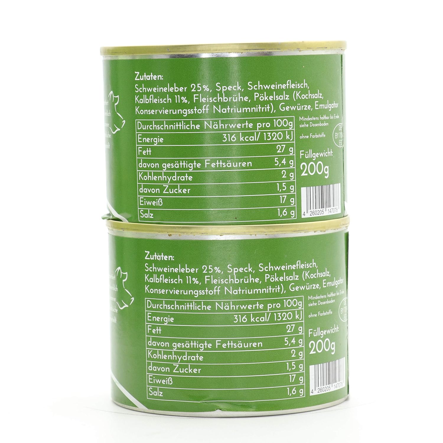 2 x Preserved 200 g Diem Veal Liver Sausage, Liver Sausage, Bread Sausage, Long Lasting – Bild 4