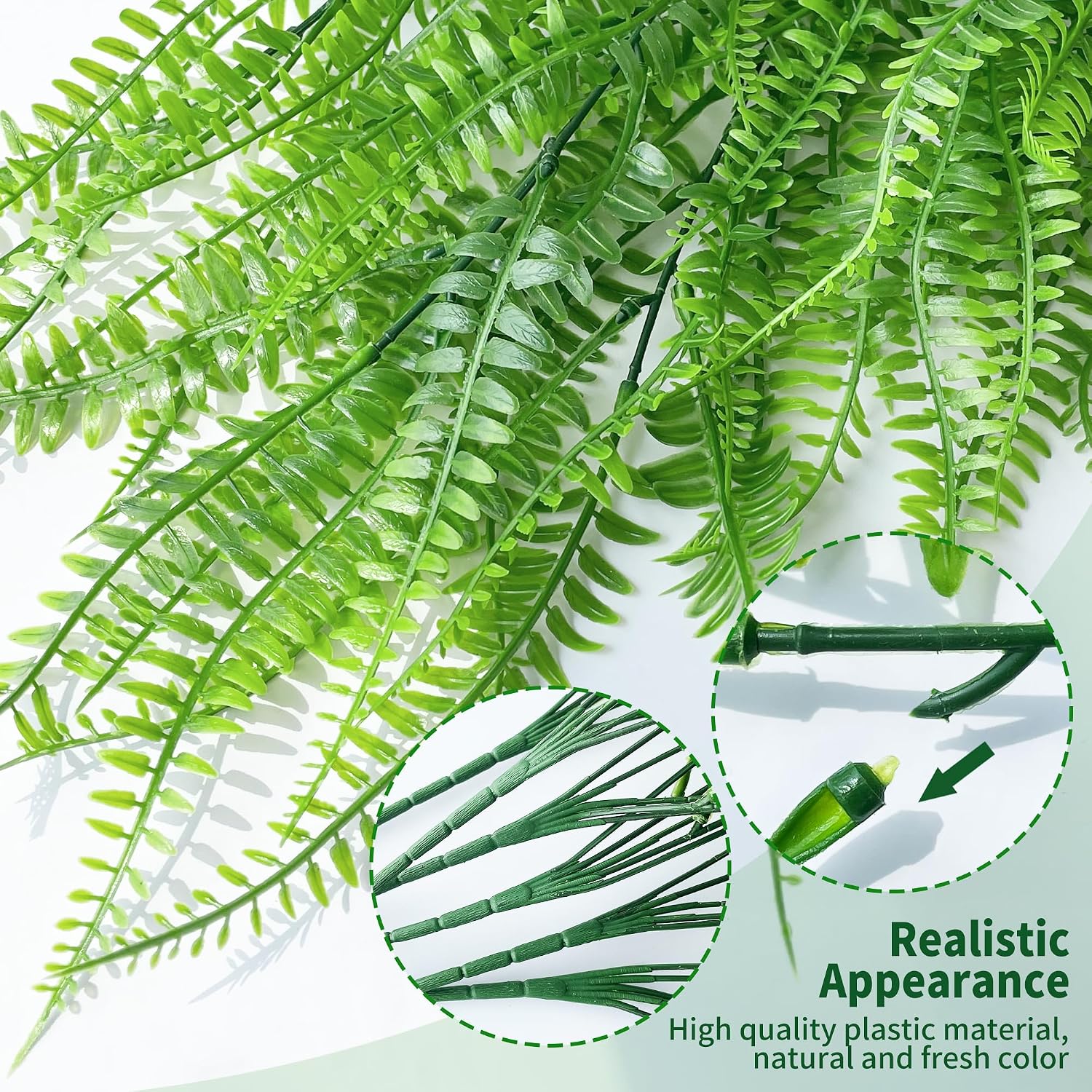 Artificial Plant Hanging 80 cm Artificial Hanging Plants Fern Indoor – Bild 3