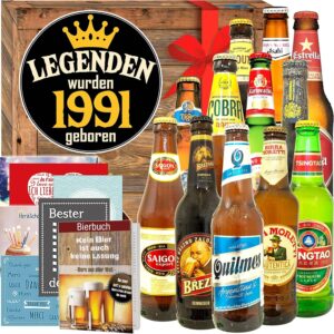 Legends 1991 / Idea Birthday Gift Boyfriend / 12 Beers from Around the World