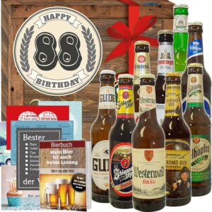 88th Birthday Gift + German Beer Set + Birthday Gifts for Dad