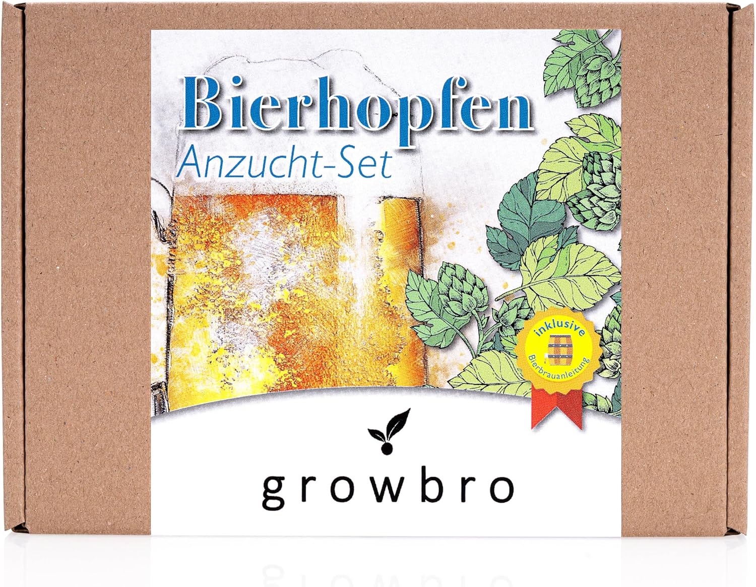 growbro hops growing set, the way to make your own beer, gift for men, friends and Dad, birthday gift, guest gift, gifts for barbecue, men's gadget