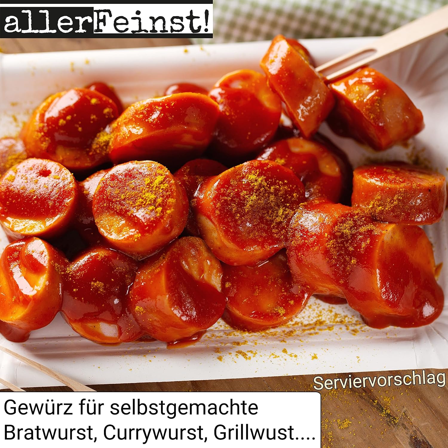 allerFeinst! - Bratwurst Spice - Basic Spice Salt for Delicious Rusted Sausage, Barbecue Sausage, Pack of 1 (1 x 150 g) – Bild 7