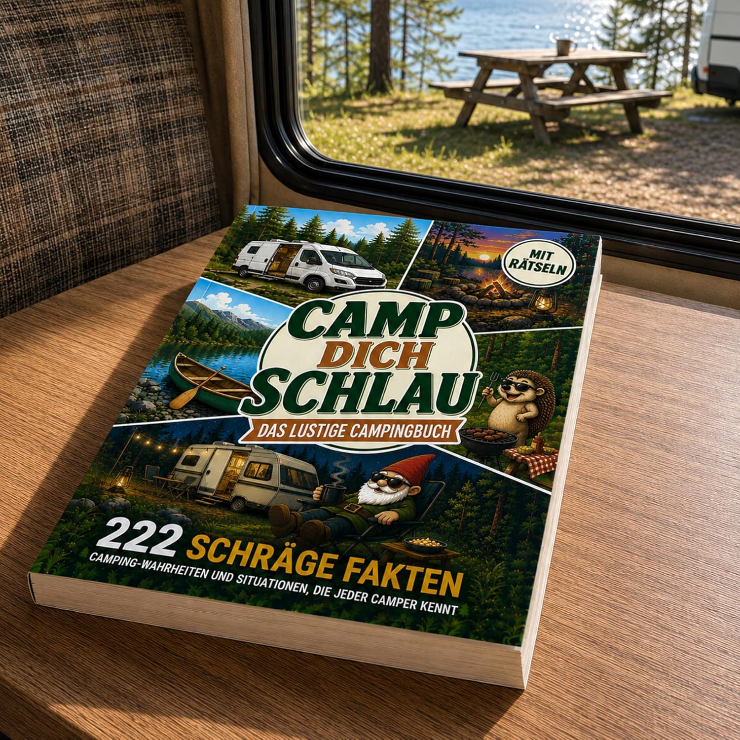 Camp dich schlau: Das lustige Camping-Buch mit 222 schrägen Fakten, Rätseln und Situationen, die jeder Camper kennt | Das perfekte Geschenk für Camper und Wohnmobilfans – Bild 4