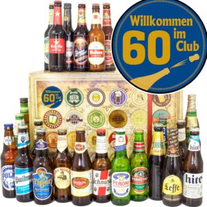 Welcome to the Club 60/60th Birthday Mum / Beers from Around the World 24x / Calendar Christmas Beer 2024 2025