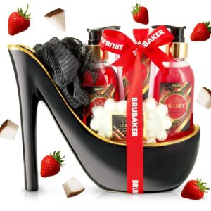 Brubaker Cosmetics Luxury Beauty Set – 6-Piece Bath and Shower Set – Gift Set for Women in Ceramic Stiletto