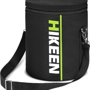 BOOSTEADY Hockey Puck Bag Waterproof Hockey Puck Bag Ice Hockey Puck Bag Holds up to 50 Pucks with Adjustable Shoulder Strap