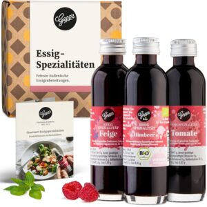 Gepp’s Feinkost 3-Piece Mini Vinegar Set I Vinegar Gift Set for