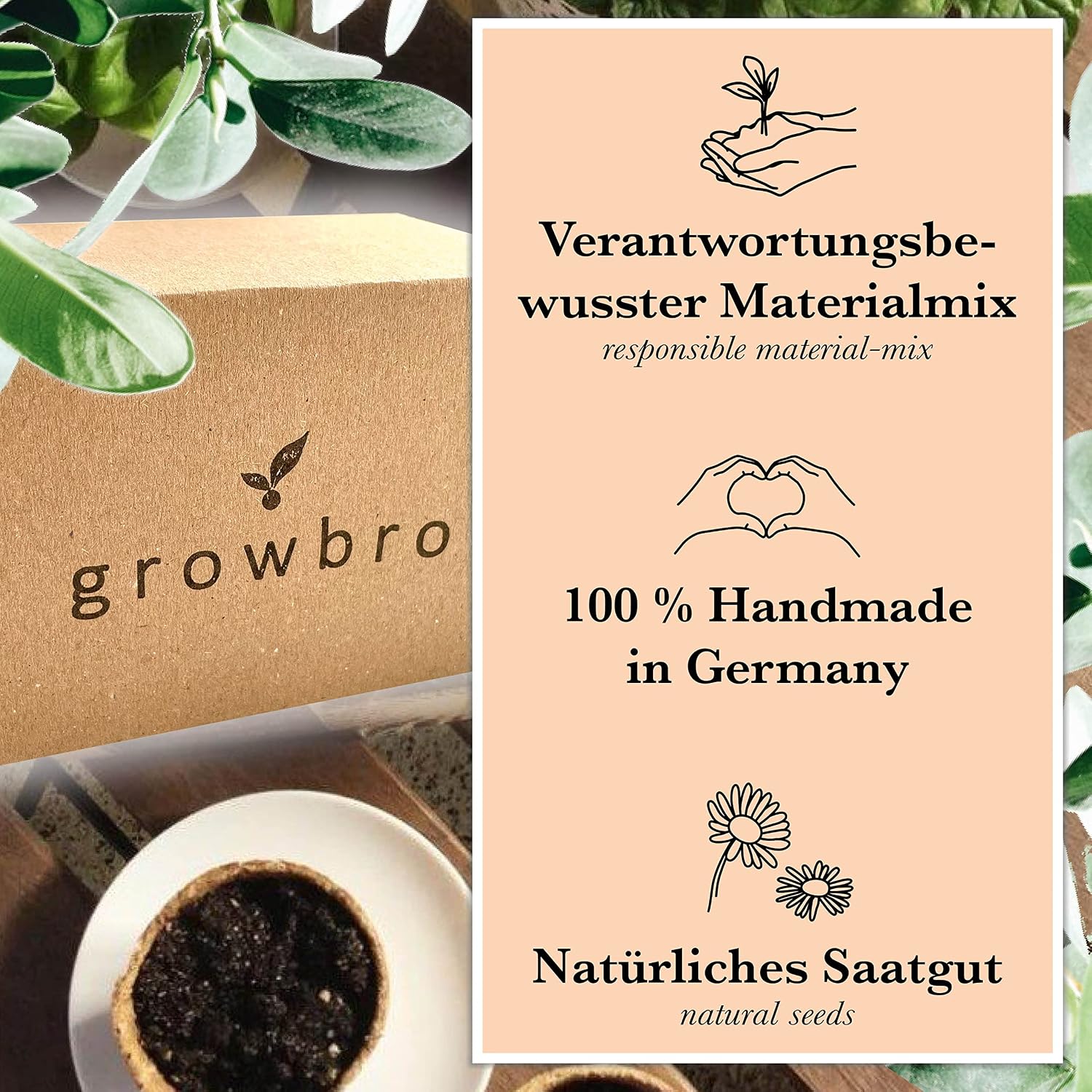 growbro hops growing set, the way to make your own beer, gift for men, friends and Dad, birthday gift, guest gift, gifts for barbecue, men's gadget – Bild 5