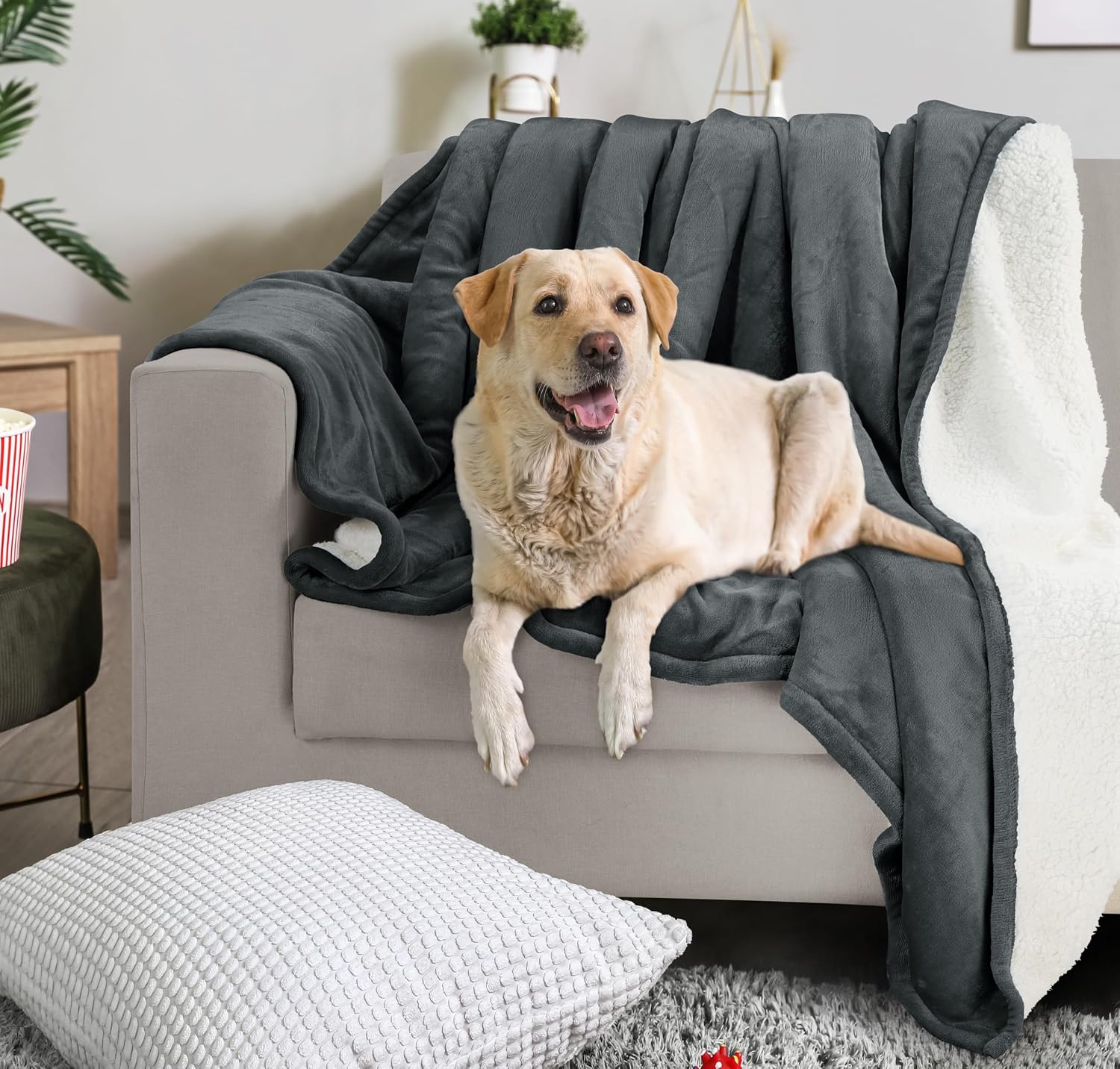 Utopia Bedding Sherpa Fleece Reversible Blanket – Bild 6