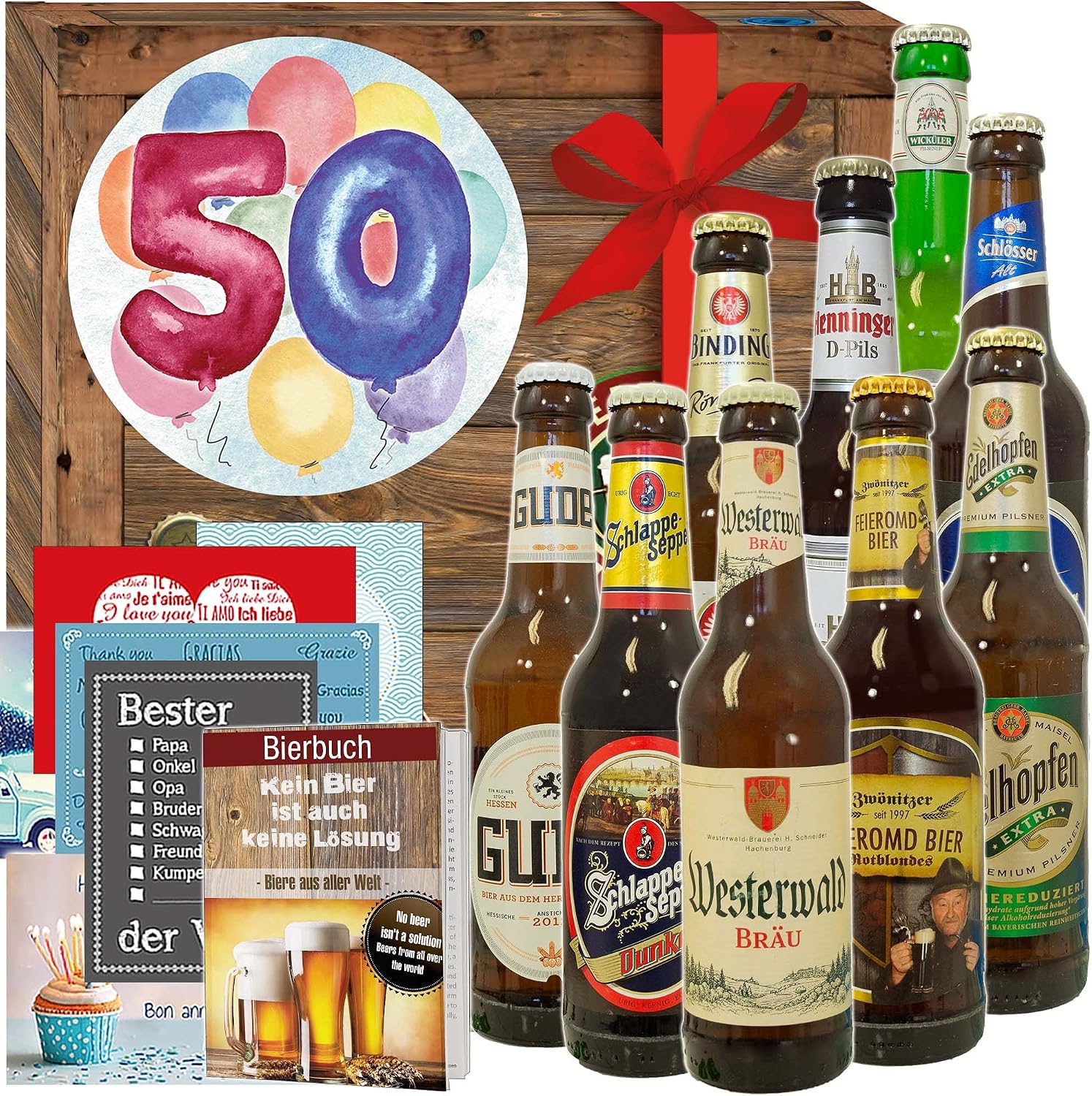 50th Birthday - German Beer Gift - Unusual Gifts for 50th Birthday