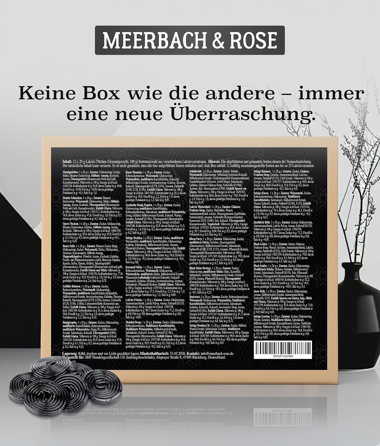 Liquorice Mix in Gift Set with 12 Different Varieties Liquorice 240 g – Bild 6