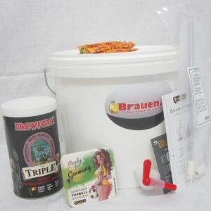 Beer Brewing Set Klosterbier hell – Brew light beer yourself (9 litres, 8%), original Belgian recipe, ideal for brewing set beginners or as a beer gift, includes brewing instructions (English language