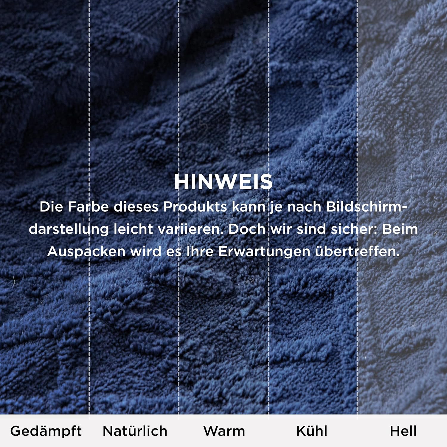 BEDSURE Sherpa Knitted Blanket 220 x 240 cm Warm Wool Blanket Blue – Bild 6