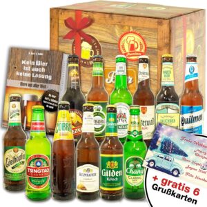 12 Beer Types World + Germany / Men's Box Beer / Birthday Gift Man