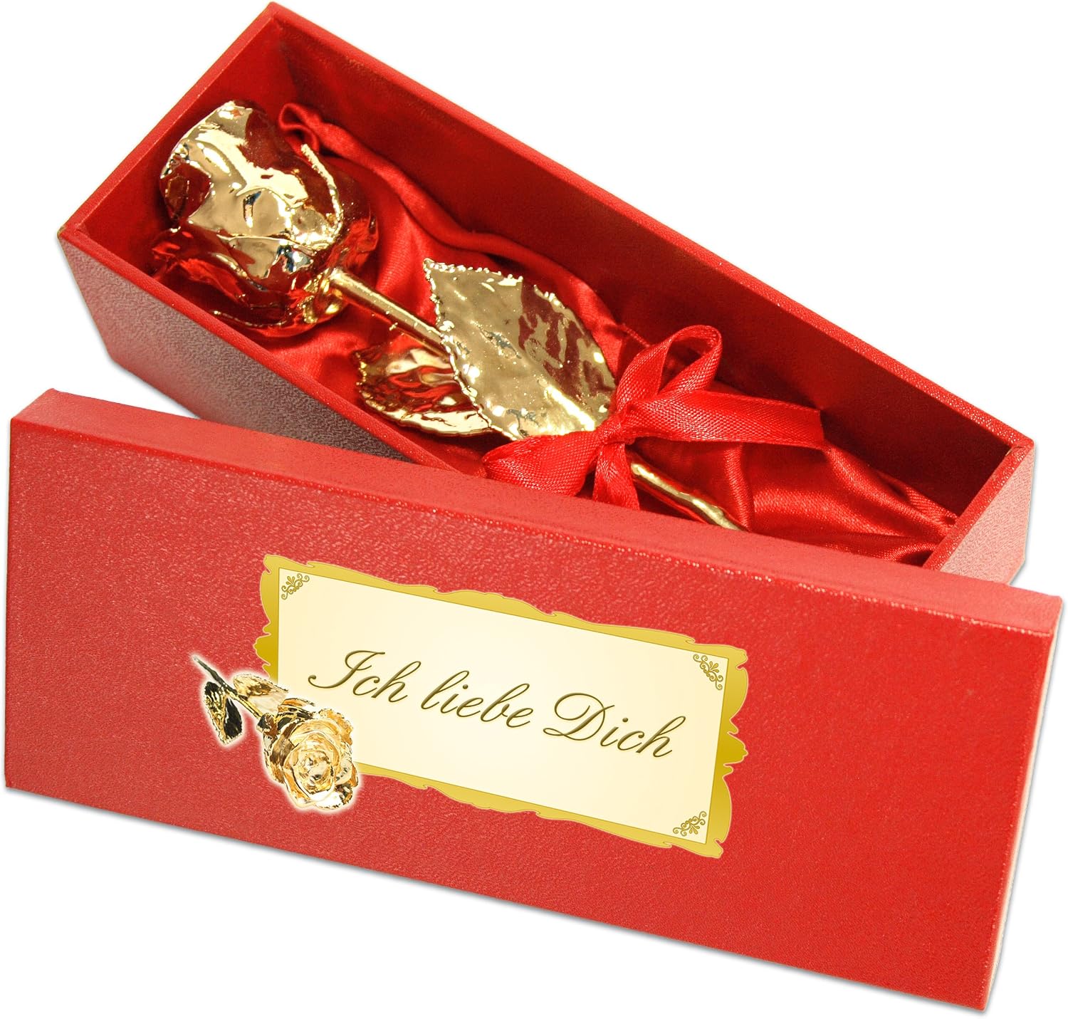 Geschenke mit Namen Gifts with names, Gold, 16 cm