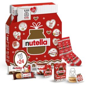nutella Advent Calendar 2026 with Socks, Card Game & Photo Stand, 528 g
