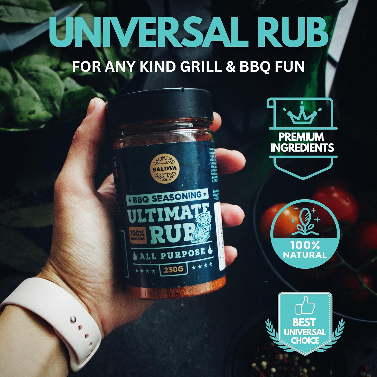 Classic Selection of Premium BBQ Spices - Holy Cow, Angel's Wings, Smoky Pig, Ultimate Rub | Pack of 4 | 100% Natural | Great Foodies Gift – Bild 6