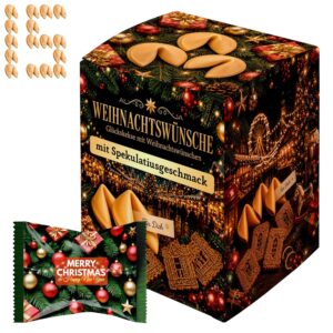 Christmas Lucky Biscuits Speculatius, Sweets to Give as a Gift, Pack of 15