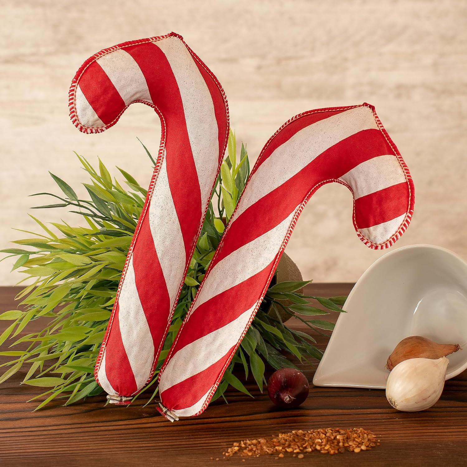 WURSTBARON Salami Candy Cane Set - Salami in Candy Cane Design
