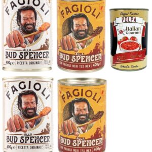 Italian Gourmet Bud Spencer Fagioli alla salsa bean mix 4 x 400 g, Tex-Mex