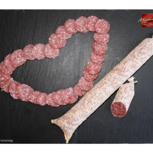 Sausage from Thuringia "Unsere Beste" I Wurstspezialität aus Meiningen I 2x 250g Salami