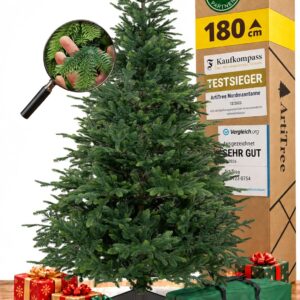 ArtiTree Artificial Christmas Tree 180cm - Injection Moulded North Spruce