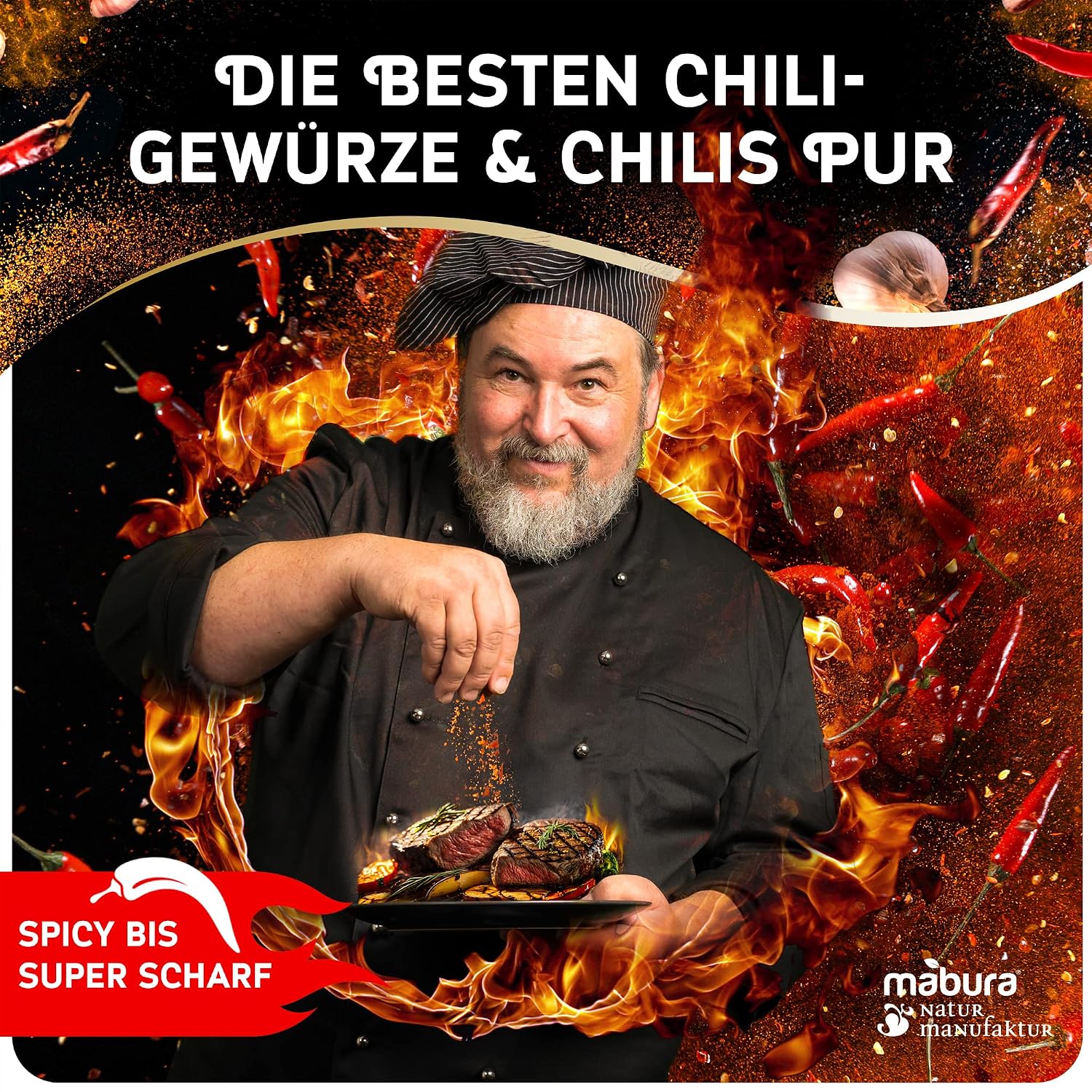 Chili Gift Set - Chilli Spice up to 700,000 Scoville - Chilli Gift Set for Snipers - 6 Different Chili Spices – Bild 7