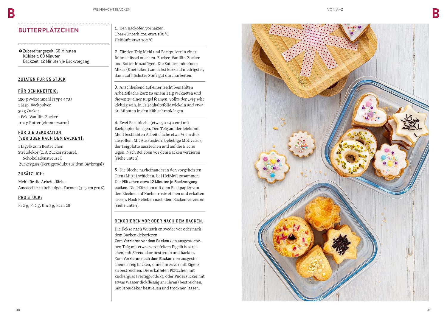 Weihnachtsbacken von A–Z: Über 100 Plätzchen-, Kuchen- und Tortenrezepte für die Advents- und Weihnachtszeit – vom Klassiker bis zum Trendgebäck. – Bild 3