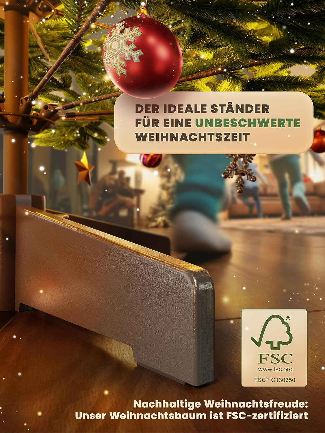 ArtiTree Artificial Christmas Tree 180cm - Injection Moulded North Spruce – Bild 5