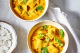 Fischcurry mit Ajvar und Mango