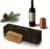 KK Verpackungen 500 x Gift Boxes for 1 Bottle 380 x 95 x 90 mm Kraft Paper Christmas Natural Black