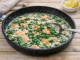 Lachssauce mit Spinat