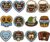 Set of 12 Oktoberfest Badges Felt Set, Oktoberfest Accessories with Gingerbread Heart, Beer Mug, Pretzel Bavaria Hat Motifs, Oktoberfest Decoration for Dirndl Costume Oktoberfest Women’s Outfit