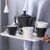 Porcelain Tea Set, Porcelain Ceramic Coffee Tea Gift Sets, Cups and for 4 People, Tea Sets with Black Teapot, Tea Cups