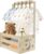 Wooden Baby Gift Basket Wardrobe Baby Storage Basket with Handle and 5 Hangers Wooden Baby Shower Cabinet for Birthdays Christmas New Parents