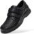 FitVille Extra Wide Leather Shoes Men’s Trainers with Fastening