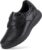 FitVille Diabetic Shoes Women’s Extra Wide Leather Shoes Slippers Orthopaedic Shoes with Fastening Adjustable Health Shoes Comfortable Elegant Walking Shoes for Swollen Feet