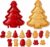 Christmas Mini Hand Pie Baking Moulds for Baking Lovers Christmas Cookie Cutters Festive Hand Cake Moulds Stainless Steel Dough Press Autumn Baking Tool Simple Pastry Maker Biscuit Mould (Christmas
